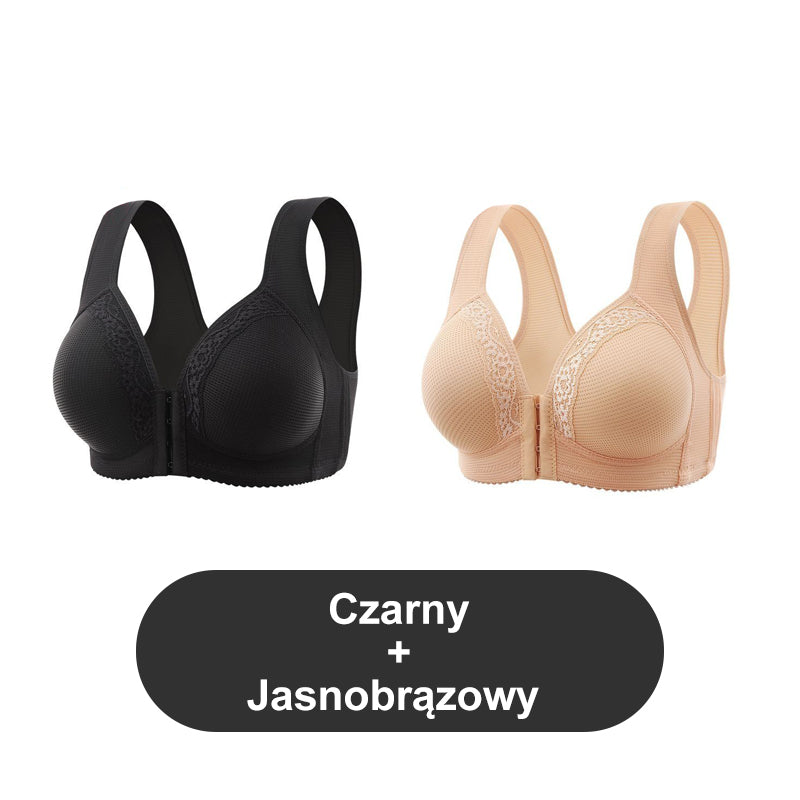 š„Buy 1 Get 1 Freeš„Breathable Front-Closure Plus-Size Bra with Wire-Free Support