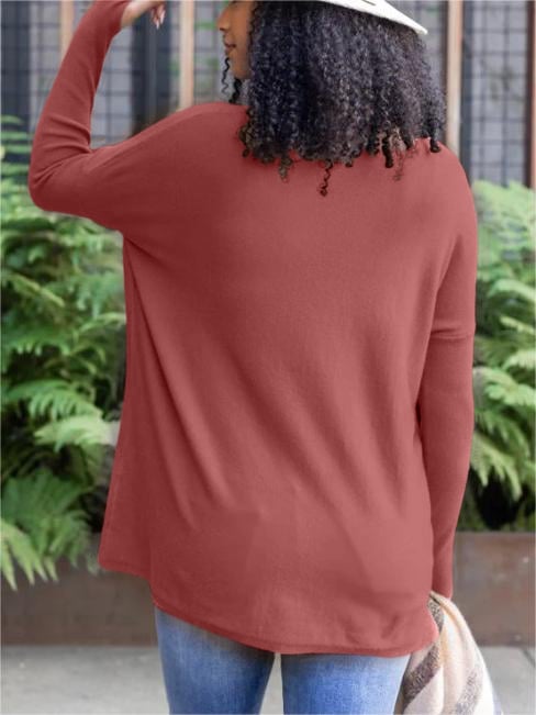 HOT SALE 50% OFF💥LONG SLEEVE THUMBHOLE SWEATER POCKET TUNIC