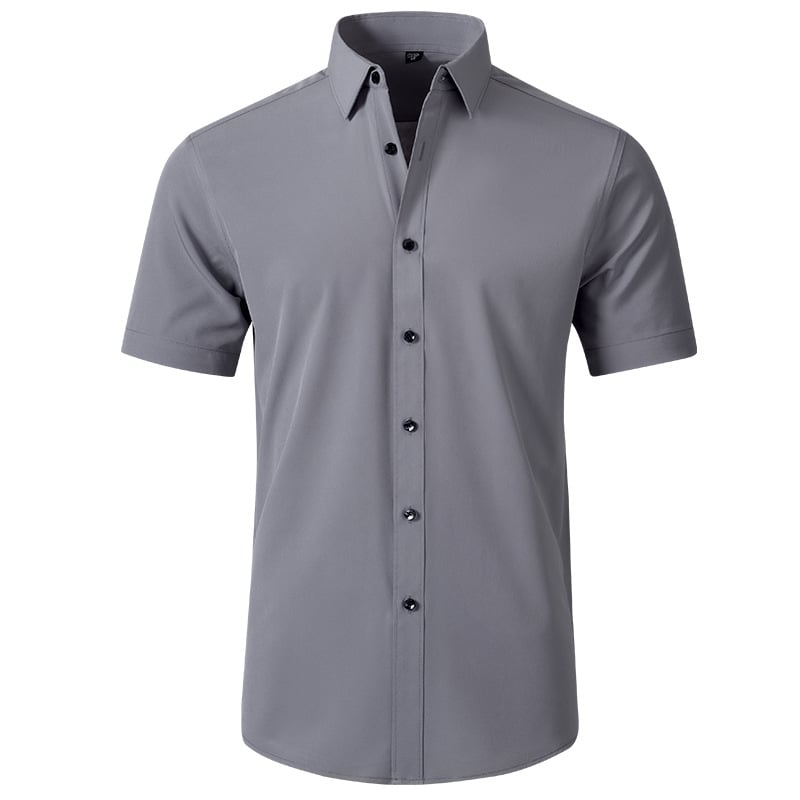⏰HOT SALE 50% OFF🔥STRETCH NON-IRON ANTI-WRINKLE SHIRT💕Summer must-have short-sleeved shirt