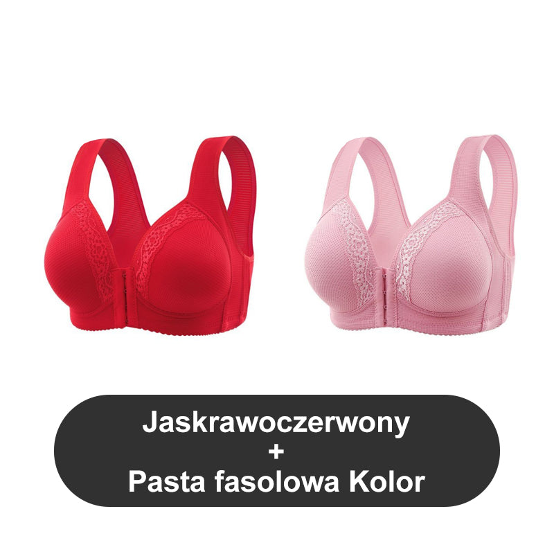 š„Buy 1 Get 1 Freeš„Breathable Front-Closure Plus-Size Bra with Wire-Free Support