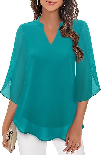 💖LAST DAY SALE 50% OFF💖V-neck chiffon shirt