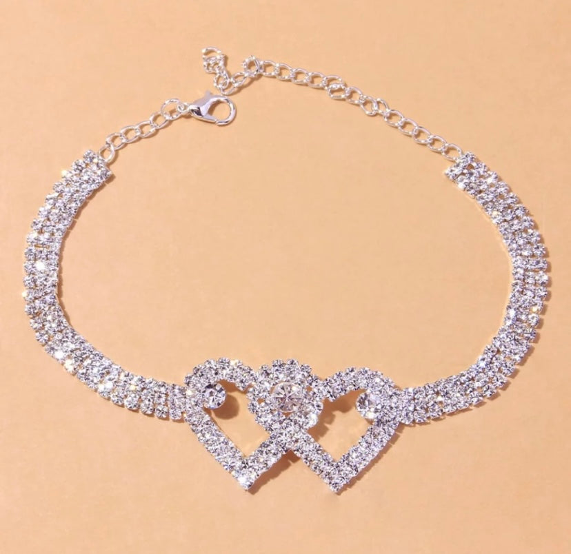 Buy 2 Get 15%💖Heart X Heart Ankle Bracelet🌟
