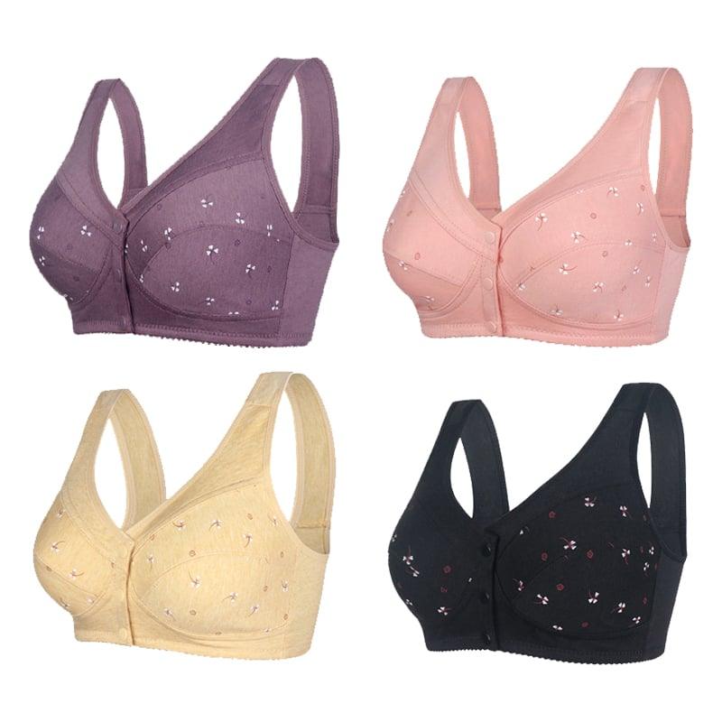 đ„Buy 2 get 1 free (3pcs)đ„Design for Senior Front Closure Cotton Bra