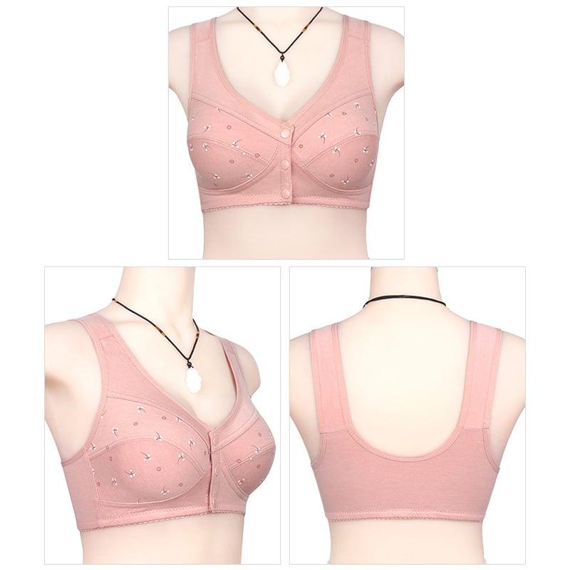 đ„Buy 2 get 1 free (3pcs)đ„Design for Senior Front Closure Cotton Bra