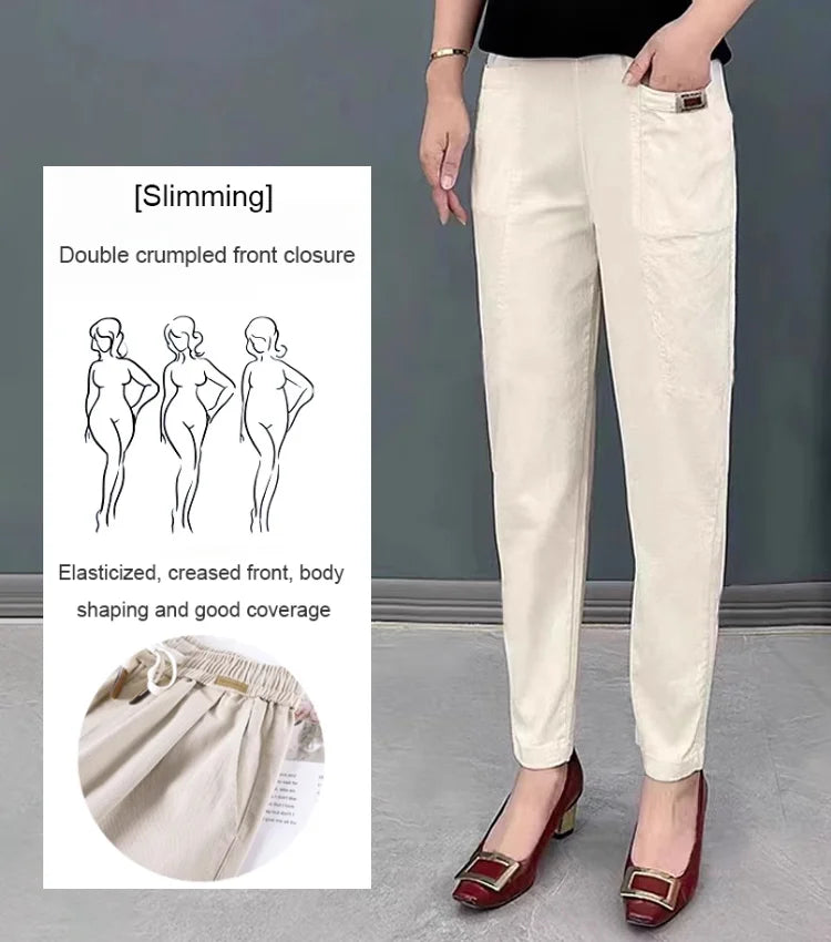 💕Hot Sale 49% OFF💕💝Women's Elastic Waist Cotton Pants💝
