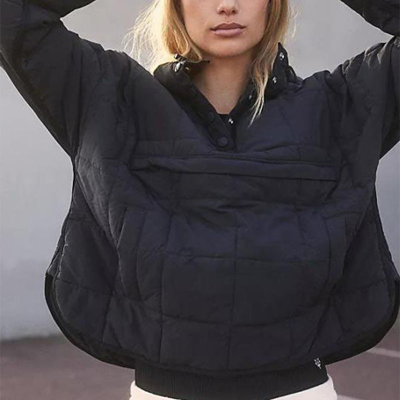 🔥Last Day Promotion 49% OFF -Women's Oversized Hooded Puffer Jacket Quilted Lightweight Winter Warm Pullover Padded Hoodies Coat