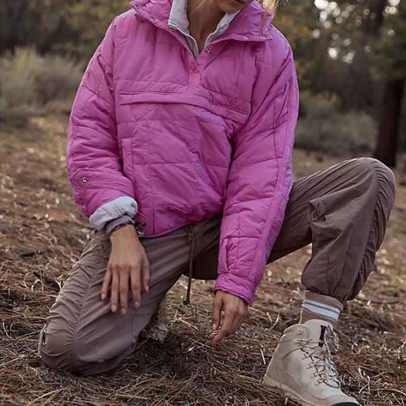 🔥Last Day Promotion 49% OFF -Women's Oversized Hooded Puffer Jacket Quilted Lightweight Winter Warm Pullover Padded Hoodies Coat