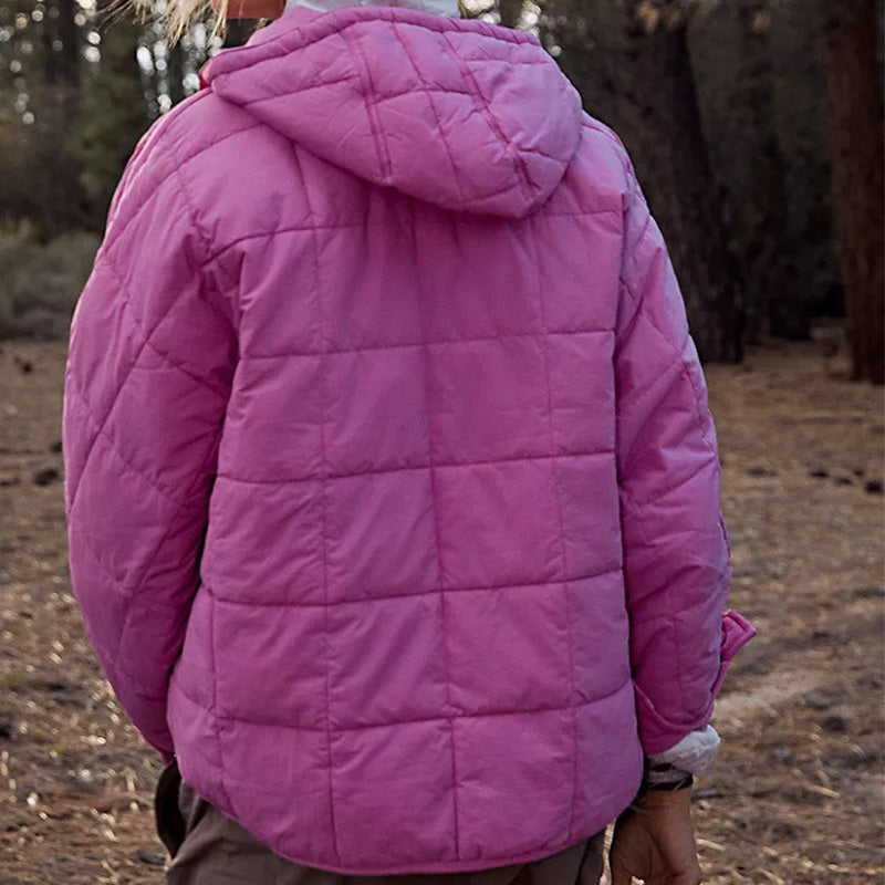🔥Last Day Promotion 49% OFF -Women's Oversized Hooded Puffer Jacket Quilted Lightweight Winter Warm Pullover Padded Hoodies Coat