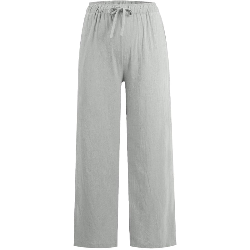Women's Summer Linen Cotton Wide Leg Pants