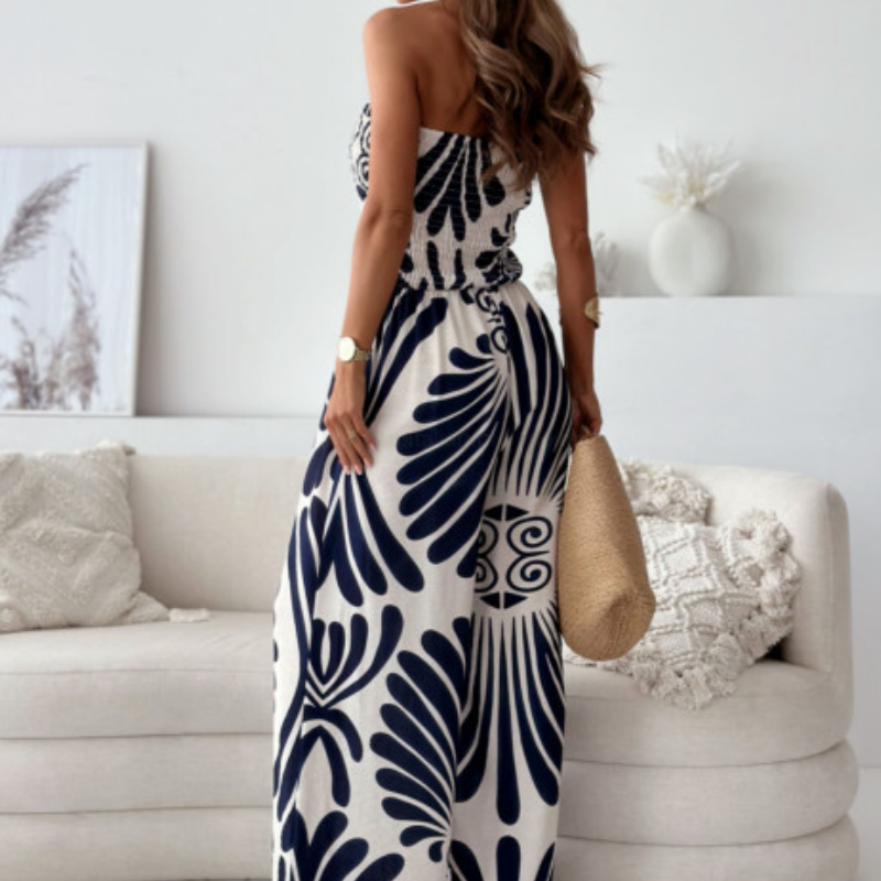 š Off-Shoulder Sleeveless Jumpsuit with Wide LegsāØ
