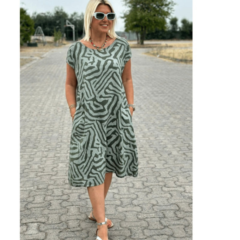 ✨2025 New Boho Vintage Casual Printed Dress💃