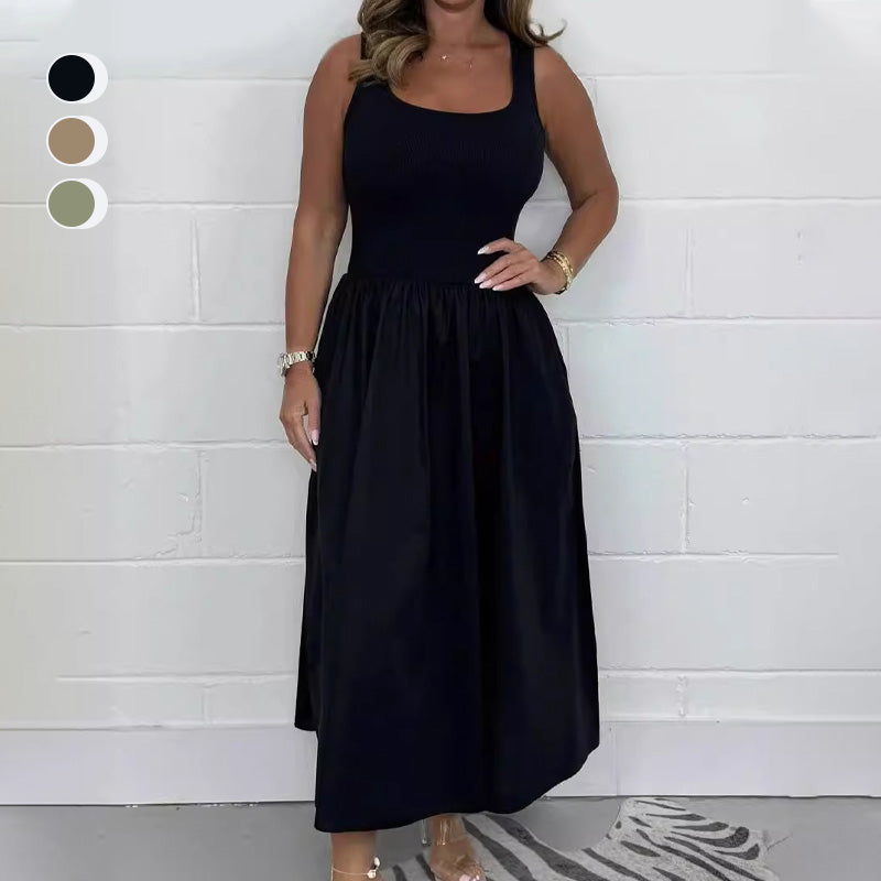 š„Buy More Save Moreš„Women's Casual Solid Color Sleeveless Dress