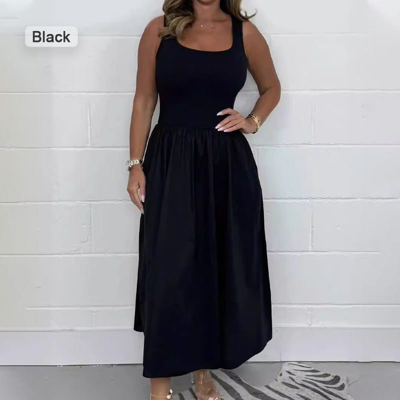 š„Buy More Save Moreš„Women's Casual Solid Color Sleeveless Dress