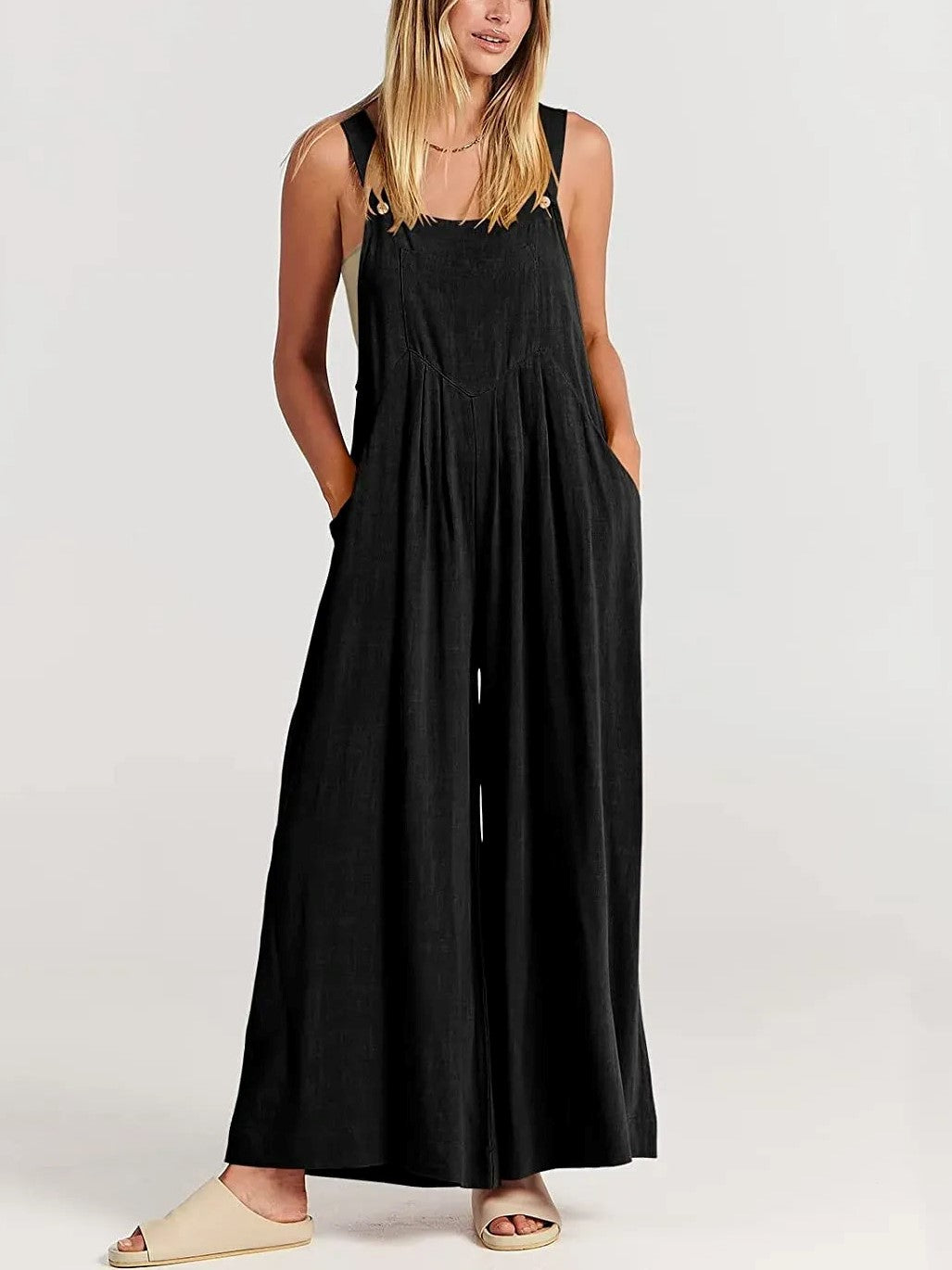 🥰Buy 2 Get 10% OFF🥰 Plus Size Wide Leg Overalls Jumpsuit
