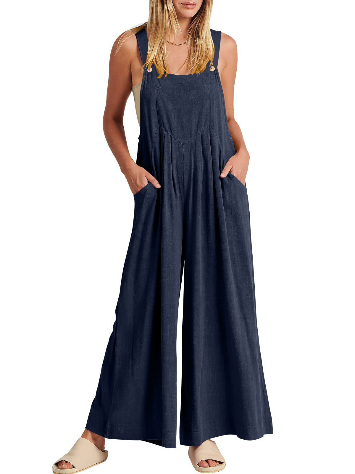 🥰Buy 2 Get 10% OFF🥰 Plus Size Wide Leg Overalls Jumpsuit