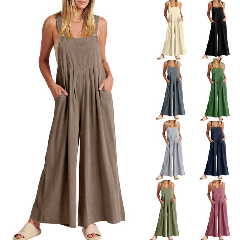 🥰Buy 2 Get 10% OFF🥰 Plus Size Wide Leg Overalls Jumpsuit