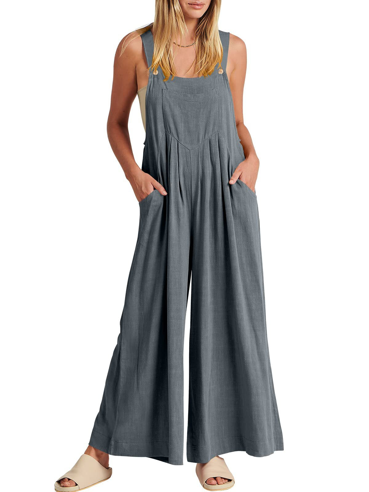🥰Buy 2 Get 10% OFF🥰 Plus Size Wide Leg Overalls Jumpsuit