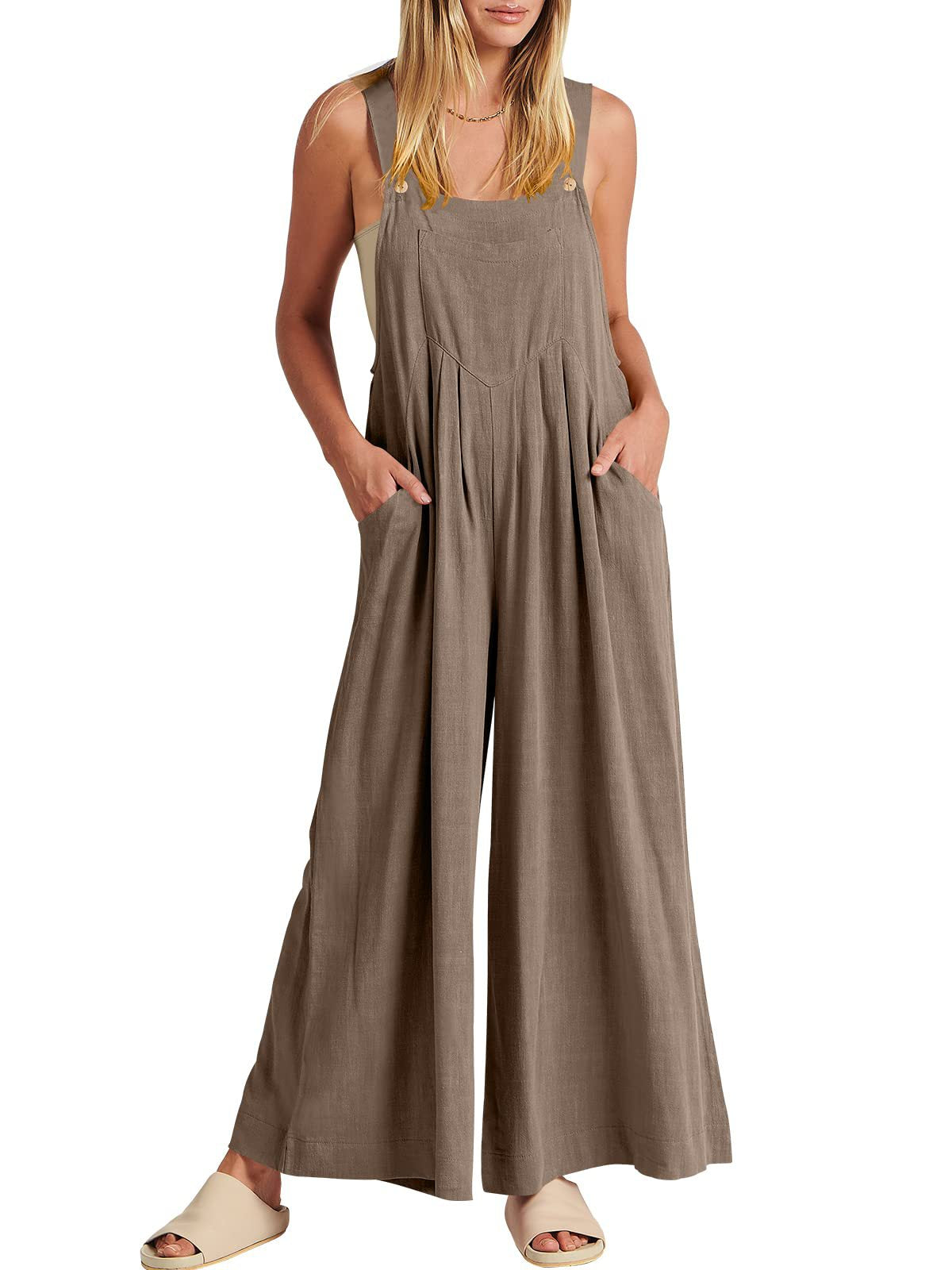 🥰Buy 2 Get 10% OFF🥰 Plus Size Wide Leg Overalls Jumpsuit