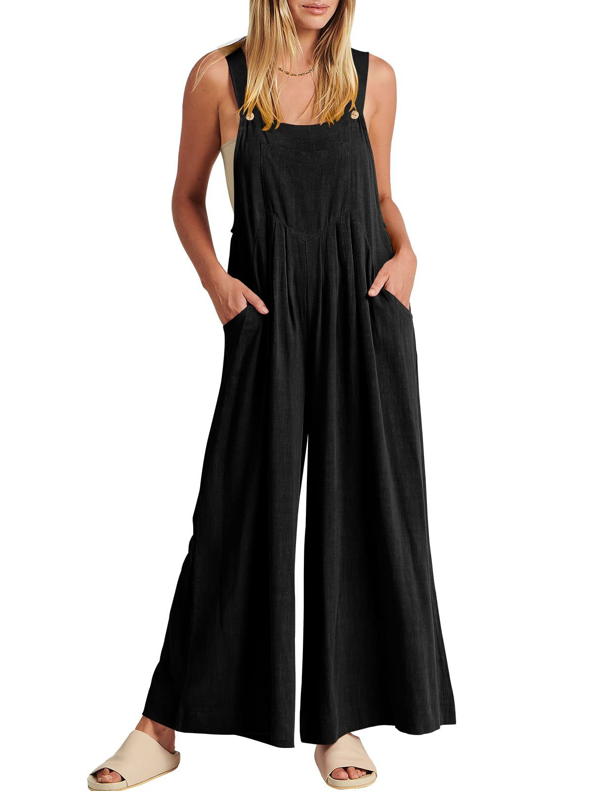 🥰Buy 2 Get 10% OFF🥰 Plus Size Wide Leg Overalls Jumpsuit