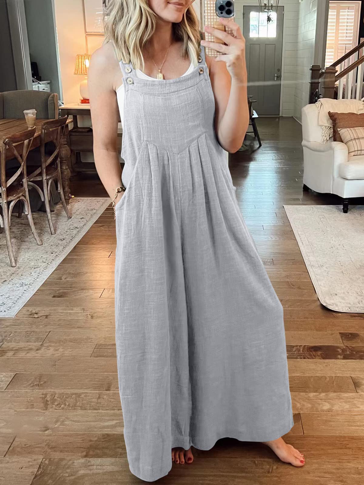 🥰Buy 2 Get 10% OFF🥰 Plus Size Wide Leg Overalls Jumpsuit