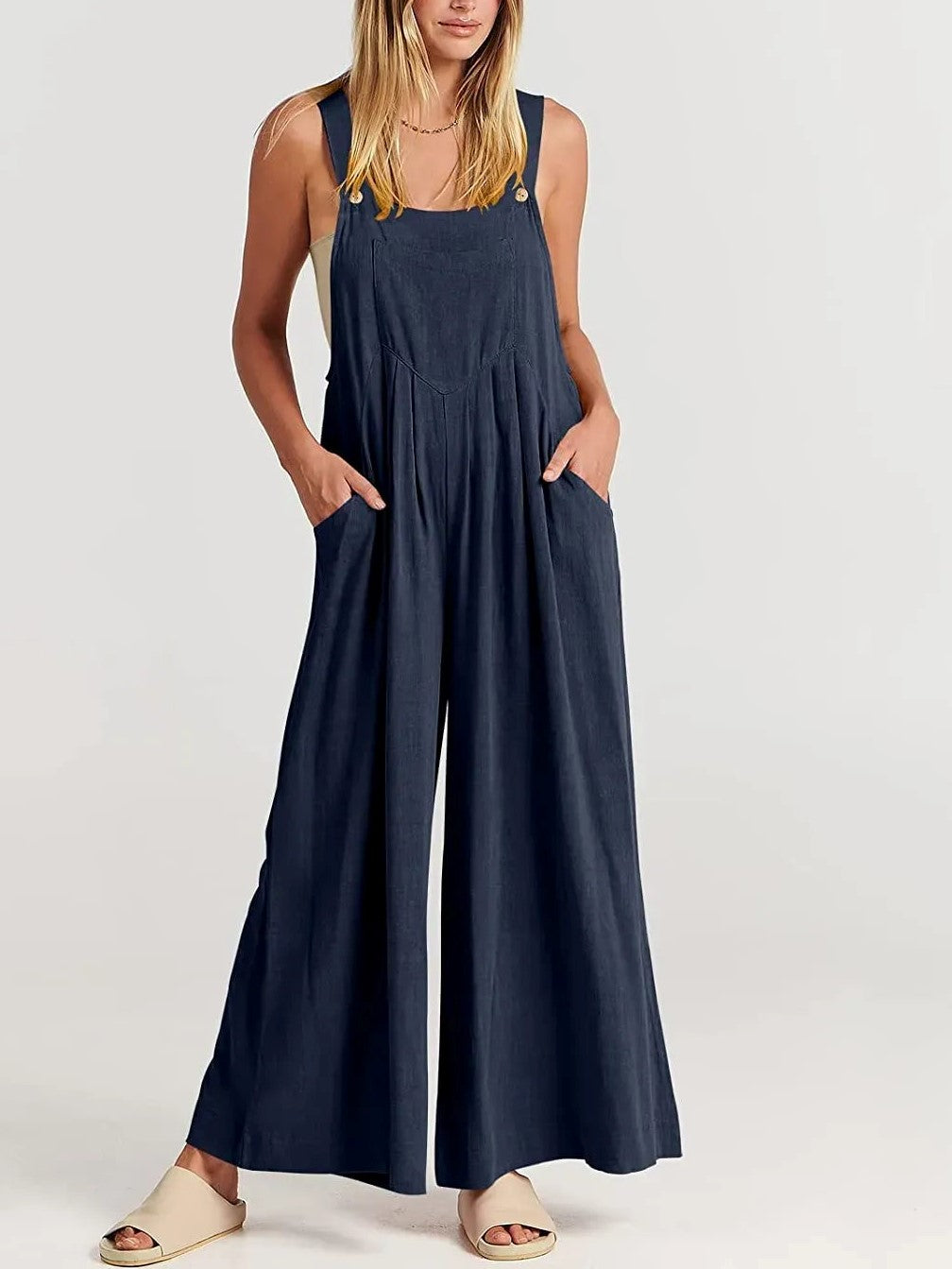 🥰Buy 2 Get 10% OFF🥰 Plus Size Wide Leg Overalls Jumpsuit