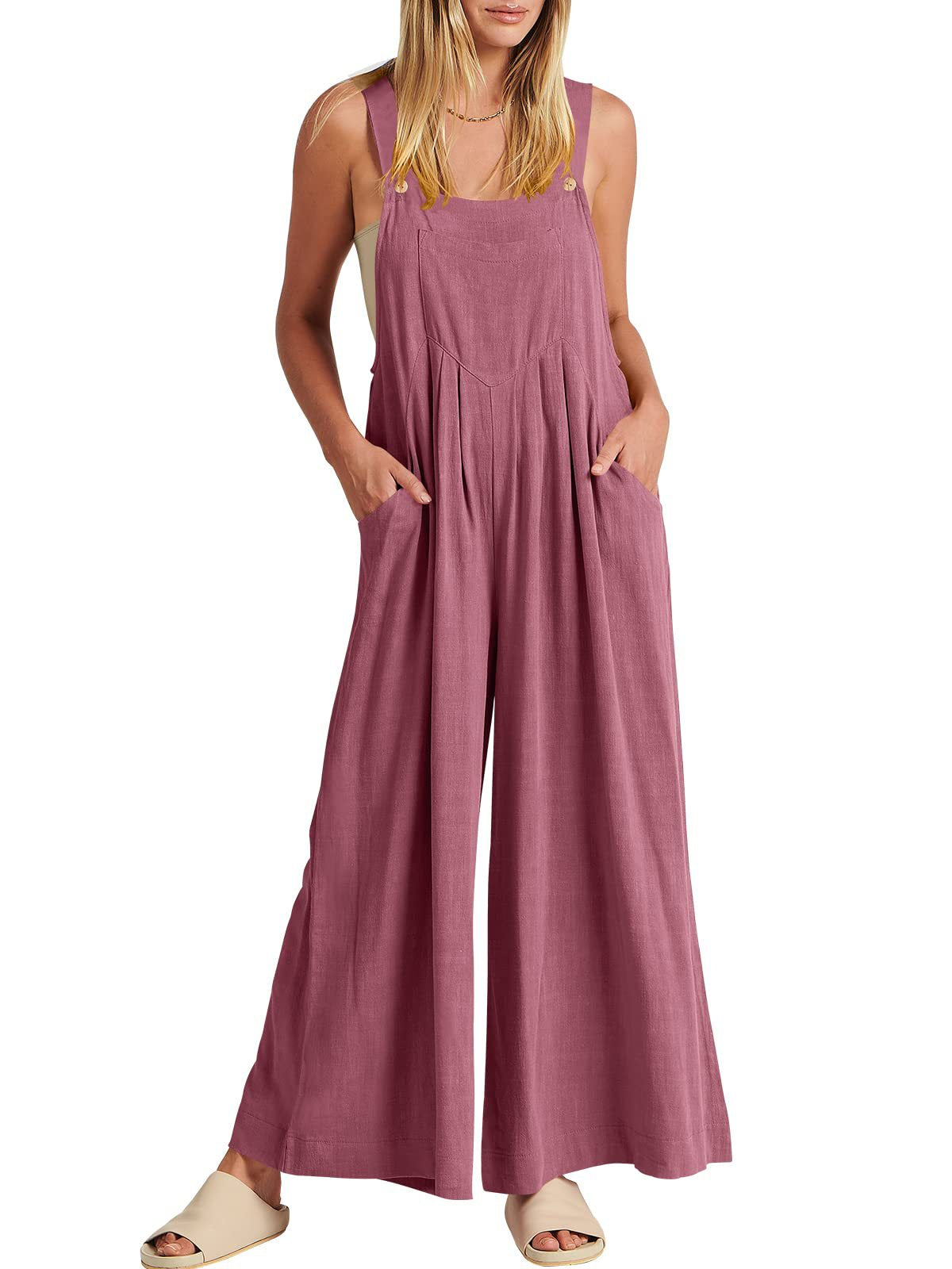 🥰Buy 2 Get 10% OFF🥰 Plus Size Wide Leg Overalls Jumpsuit