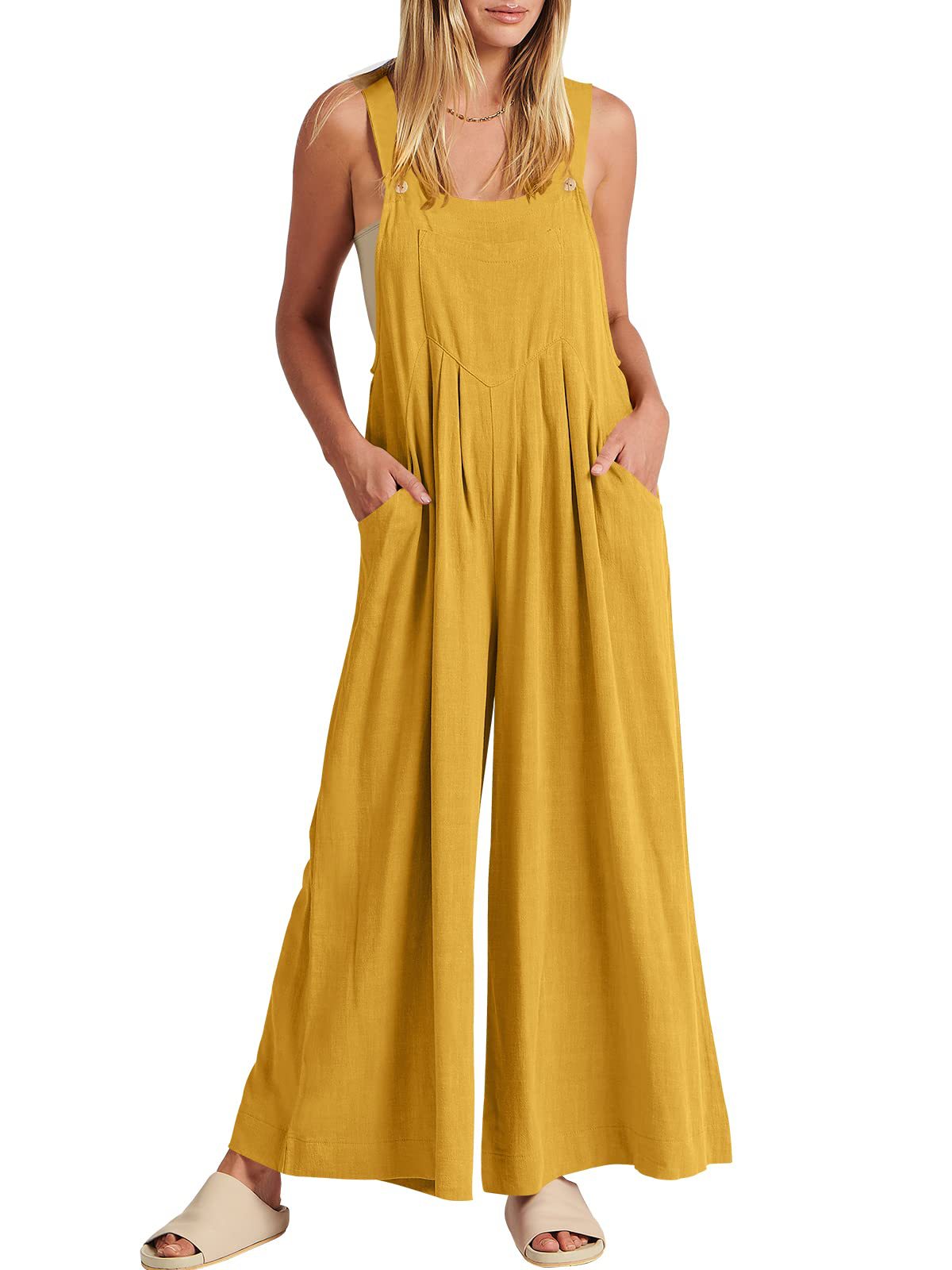 🥰Buy 2 Get 10% OFF🥰 Plus Size Wide Leg Overalls Jumpsuit