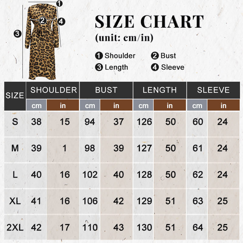 ✨V-Neck Leopard Print Dress