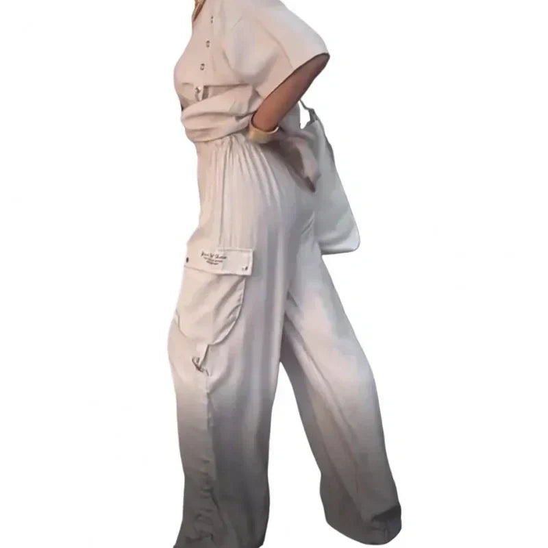 💗Summer Specials💗Women's Round Neck T-Shirt and Trousers Two-Piece Suit💕