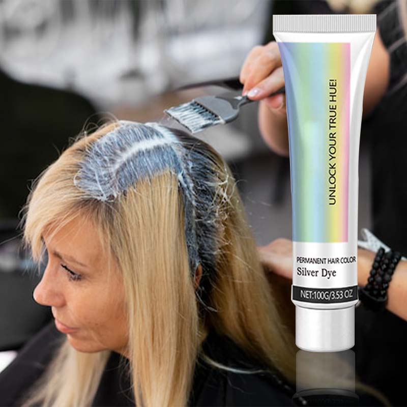 ✨Let you have beautiful hair color--50% OFF✨2-in-1 Natural Essence Extract Silver Hair Dye