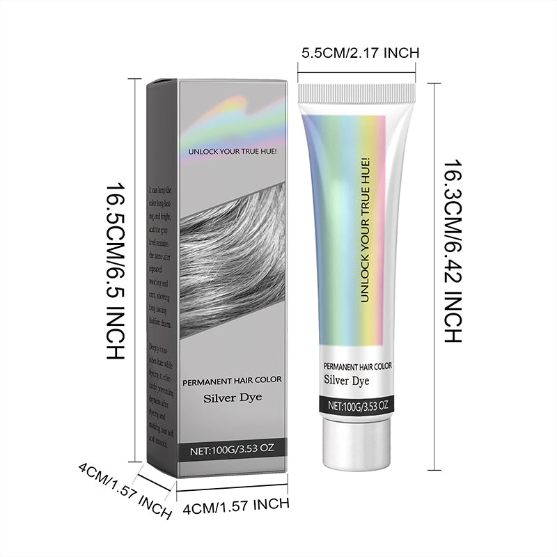 ✨Let you have beautiful hair color--50% OFF✨2-in-1 Natural Essence Extract Silver Hair Dye