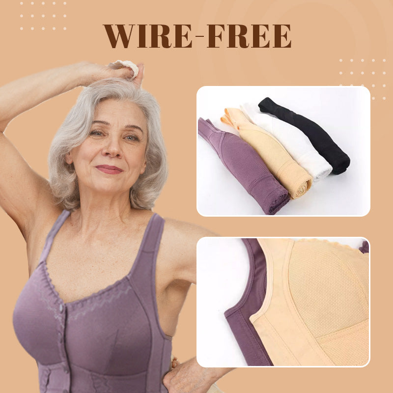 🌹Last Day 50% OFF🎀New Stretchy Front Closure Breathable Bra for Seniors