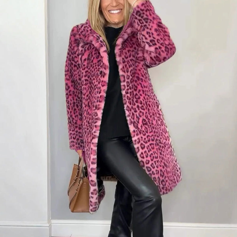 ✨Get 50% off💖Women's Leopard Print Mid-Length Jacket