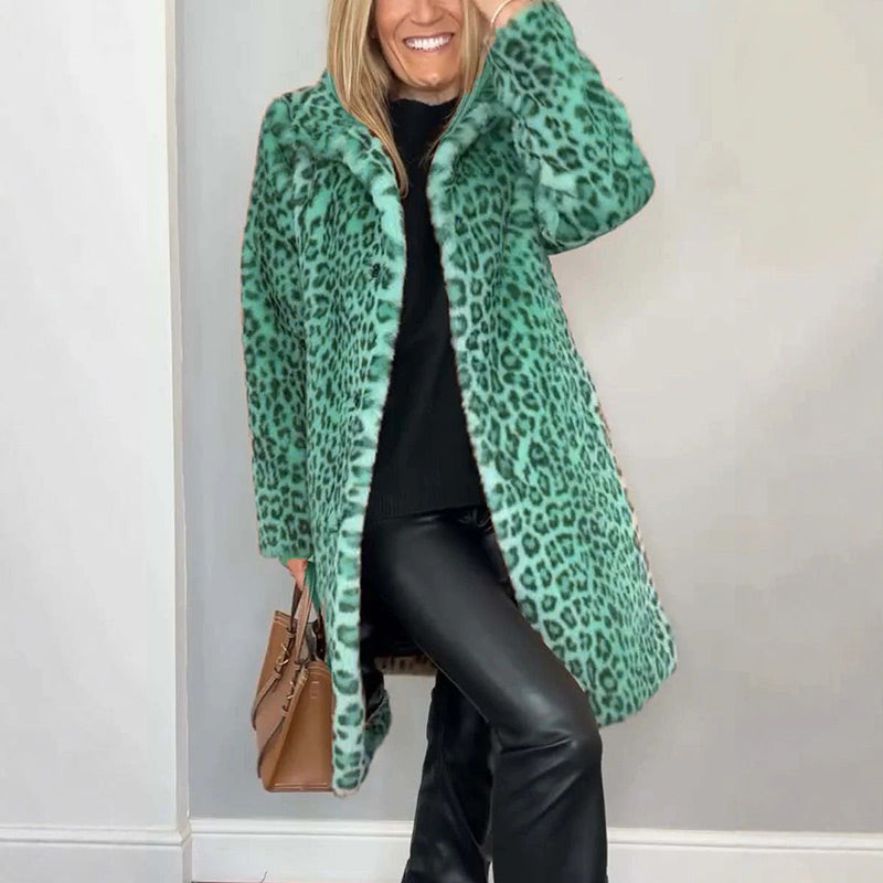 ✨Get 50% off💖Women's Leopard Print Mid-Length Jacket