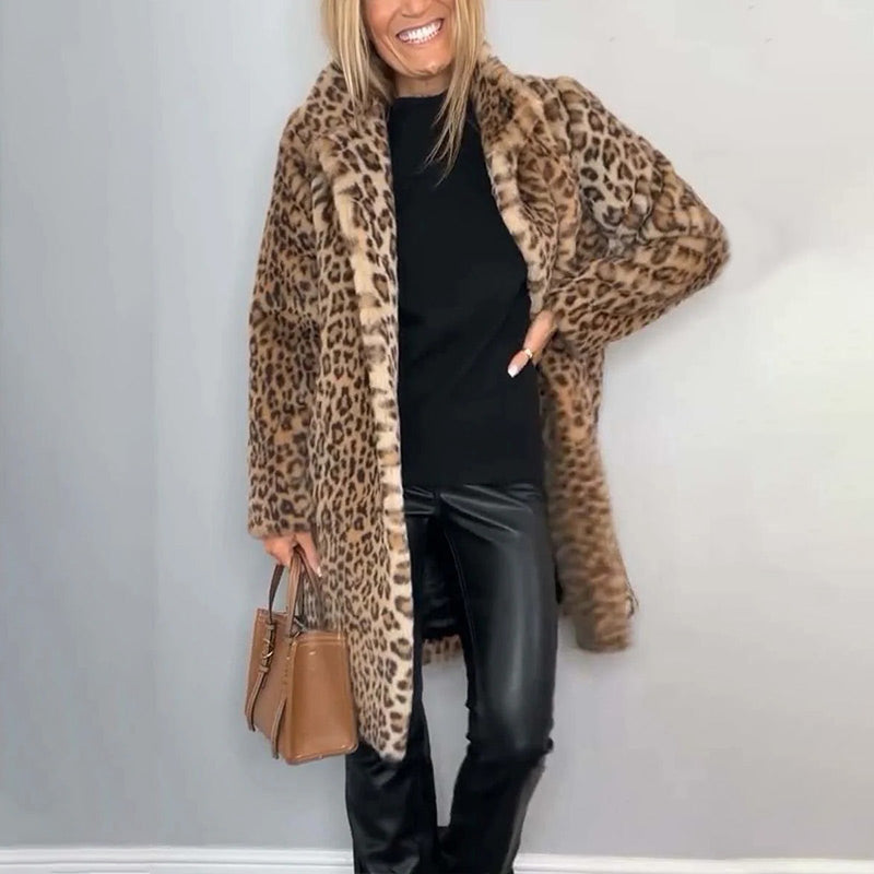 ✨Get 50% off💖Women's Leopard Print Mid-Length Jacket