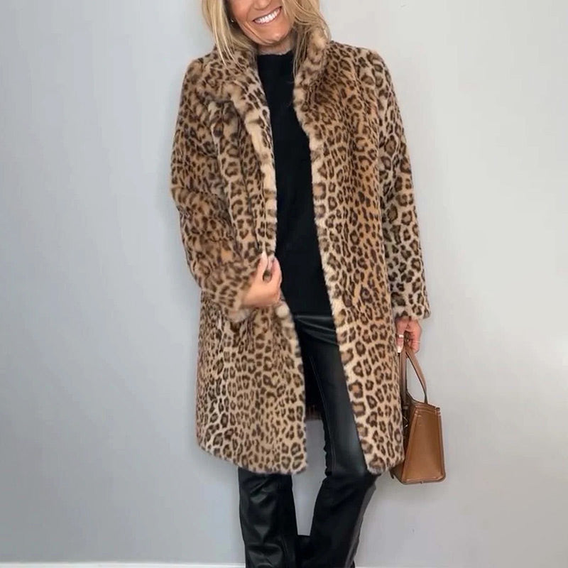✨Get 50% off💖Women's Leopard Print Mid-Length Jacket