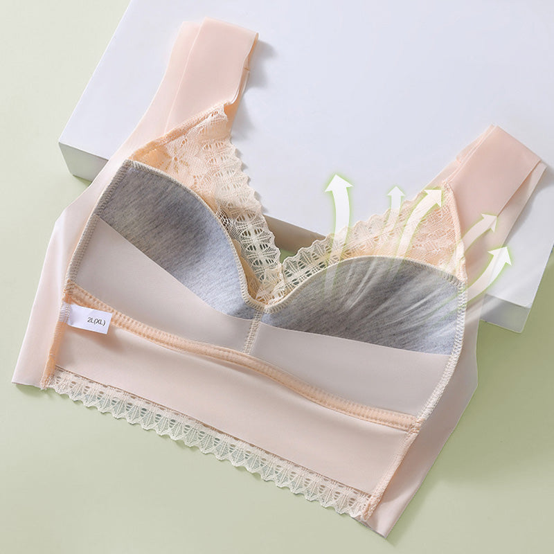 🎅Christmas Sale - 50% OFF🎅 Women’s Breathable Soft Wire-Free Seamless Push-Up Lace Bra