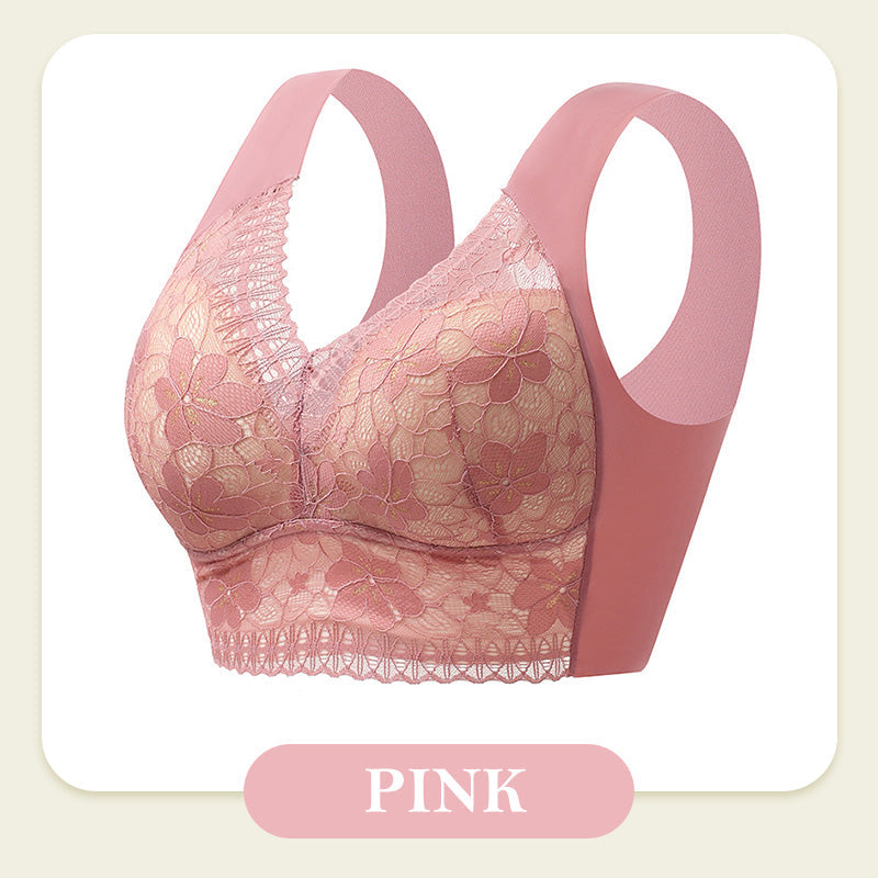 🎅Christmas Sale - 50% OFF🎅 Women’s Breathable Soft Wire-Free Seamless Push-Up Lace Bra