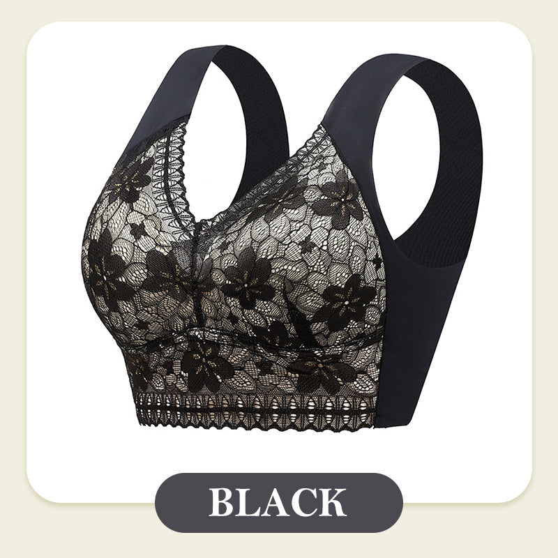 🎅Christmas Sale - 50% OFF🎅 Women’s Breathable Soft Wire-Free Seamless Push-Up Lace Bra