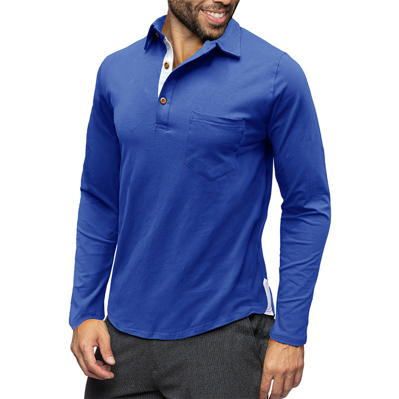Men's Casual Business Solid Color Top