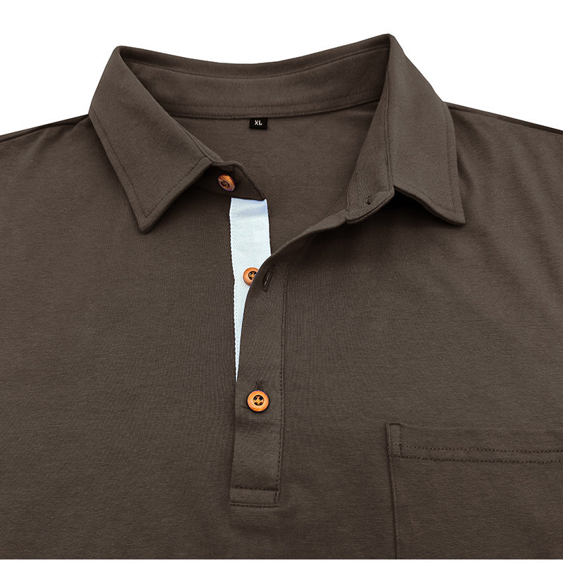 Men's Casual Business Solid Color Top
