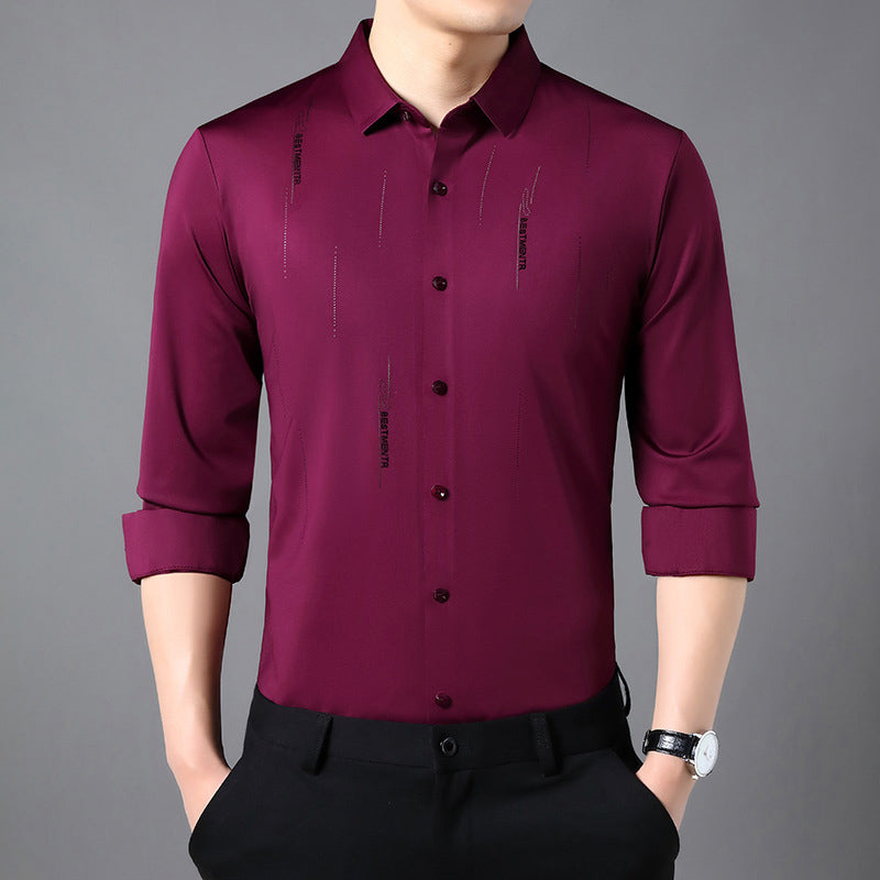 2025👔Men's Stylish Thickened Seamless Lapel Shirt
