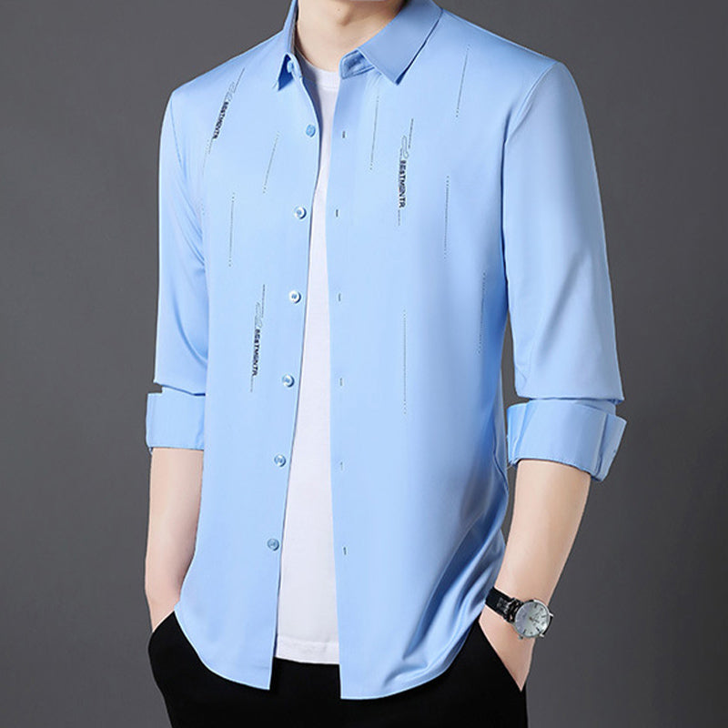 2025👔Men's Stylish Thickened Seamless Lapel Shirt