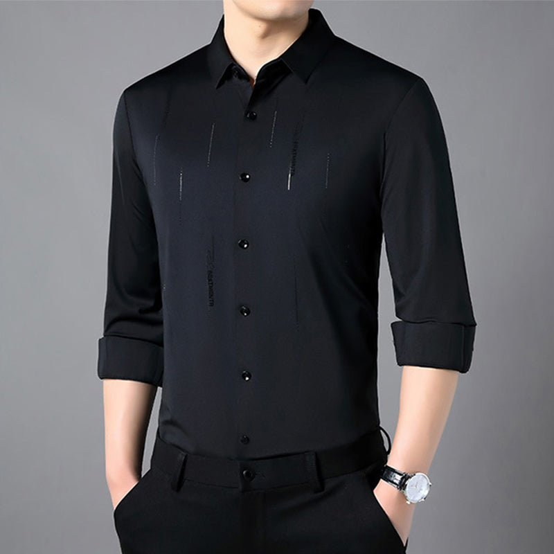 2025👔Men's Stylish Thickened Seamless Lapel Shirt