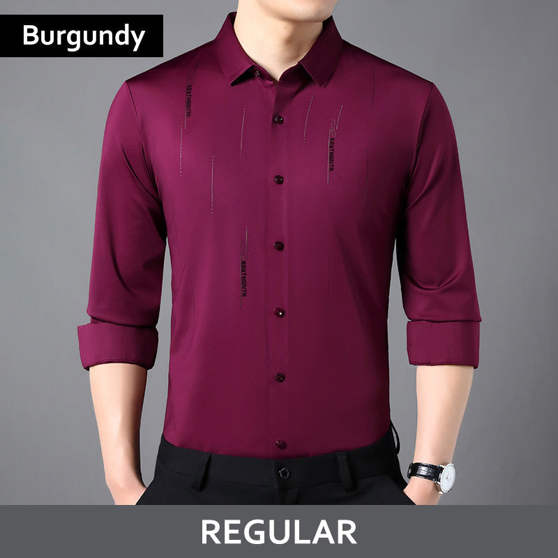 2025👔Men's Stylish Thickened Seamless Lapel Shirt