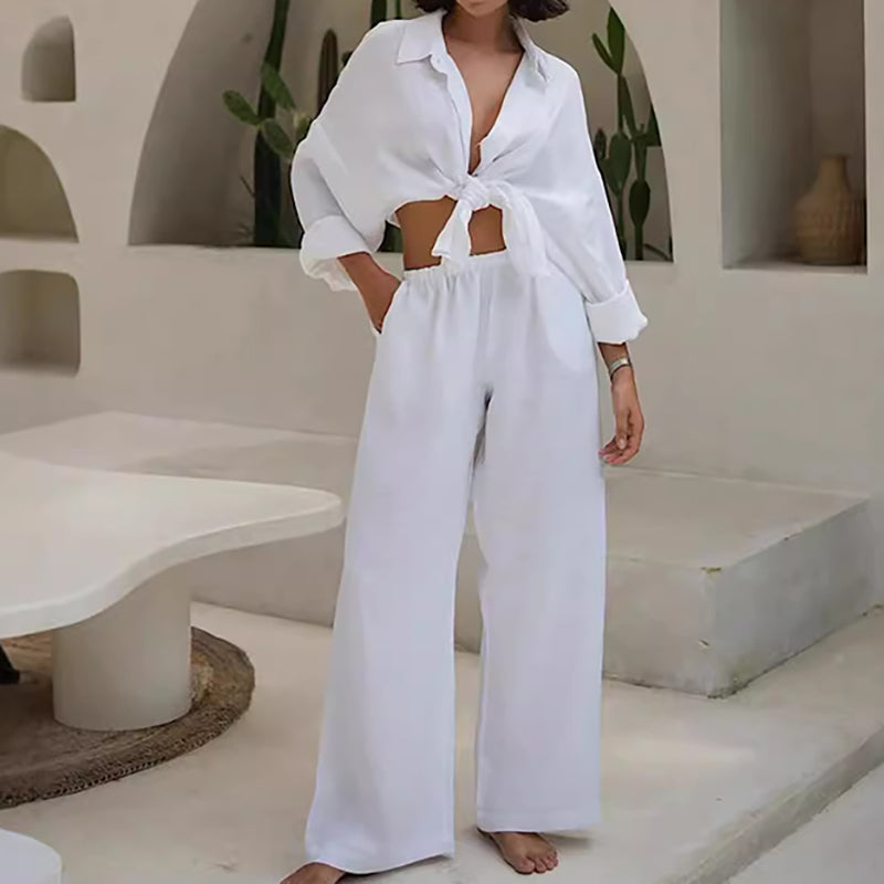 🔥2026 NEW SALES - 49% OFF🔥Women's Cotton-Linen Oversized Two-Piece Set