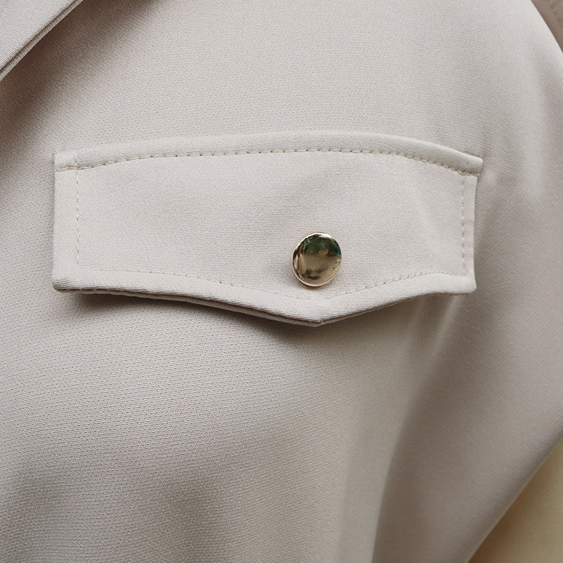 Fashionable Solid Color Jumpsuit with Pockets