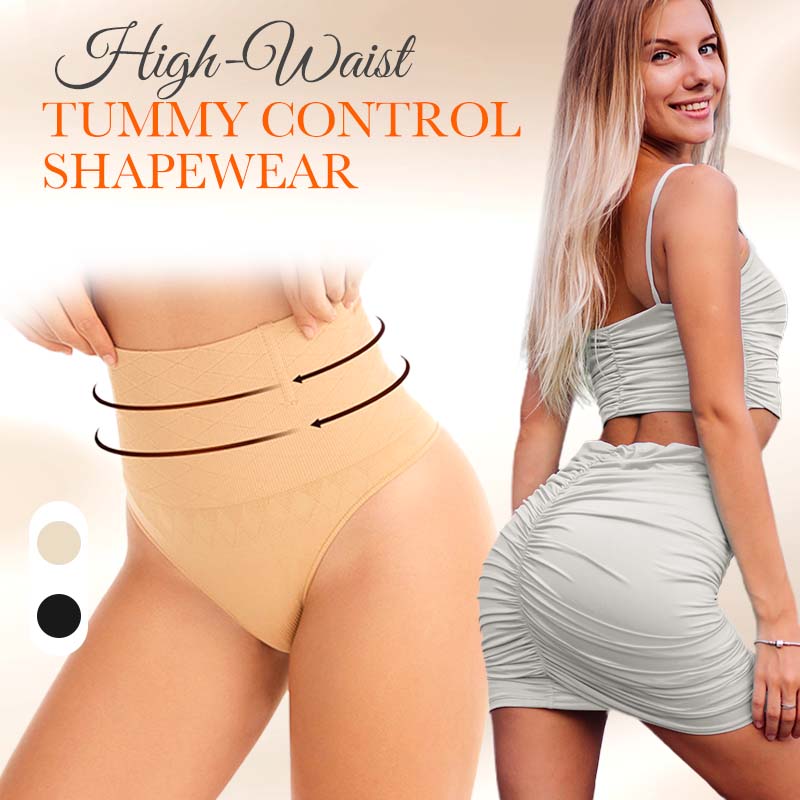 Buy 1 Get 1 Free 💋 Women's High-Waist Tummy Control Seamless Thong Shapewear