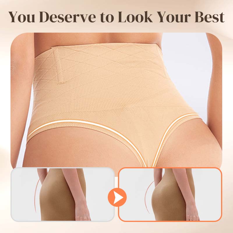 Buy 1 Get 1 Free 💋 Women's High-Waist Tummy Control Seamless Thong Shapewear