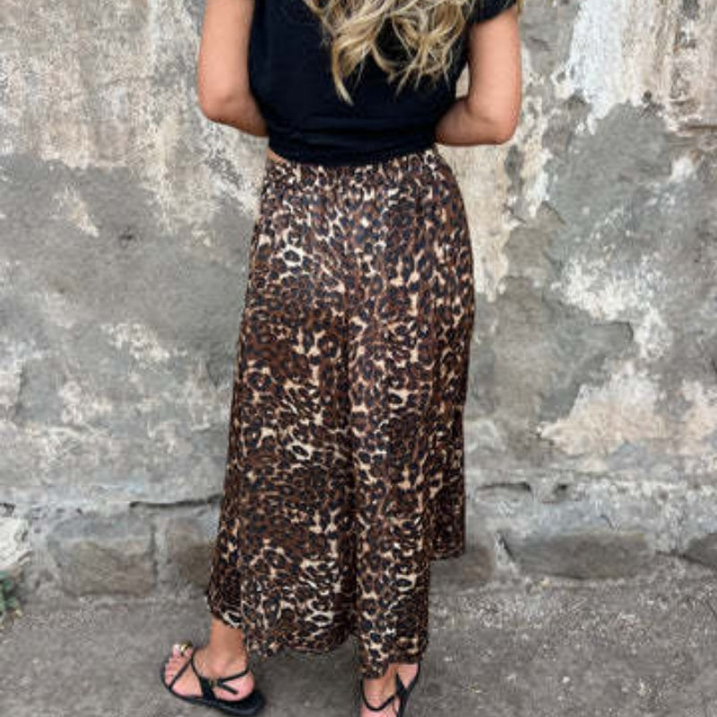 Women's Stylish Leopard Print Long Skirt